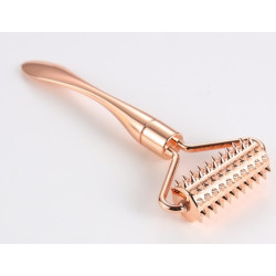 BDSMaster Roulette à picots en métal rosé MICRO ROLLER 12cm